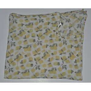 Hudson Baby HB Lemon Print Muslin 100% Cotton Swaddle Blanket Baby Lovey Yellow